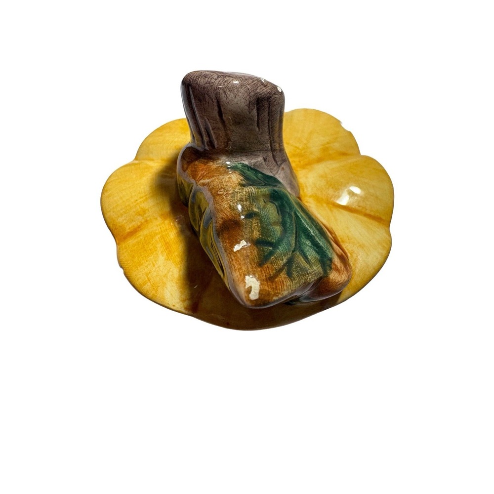 Vintage Ceramic Thanksgiving Banquet Teapot with Lid Grapes Leaves Corn Pumpkin - Picture 9 of 12